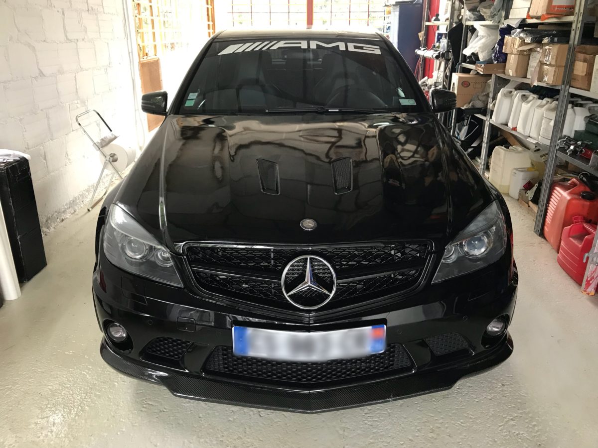 ALAUZY EVO Mercedes C63 AMG Pack carbone logo AMG