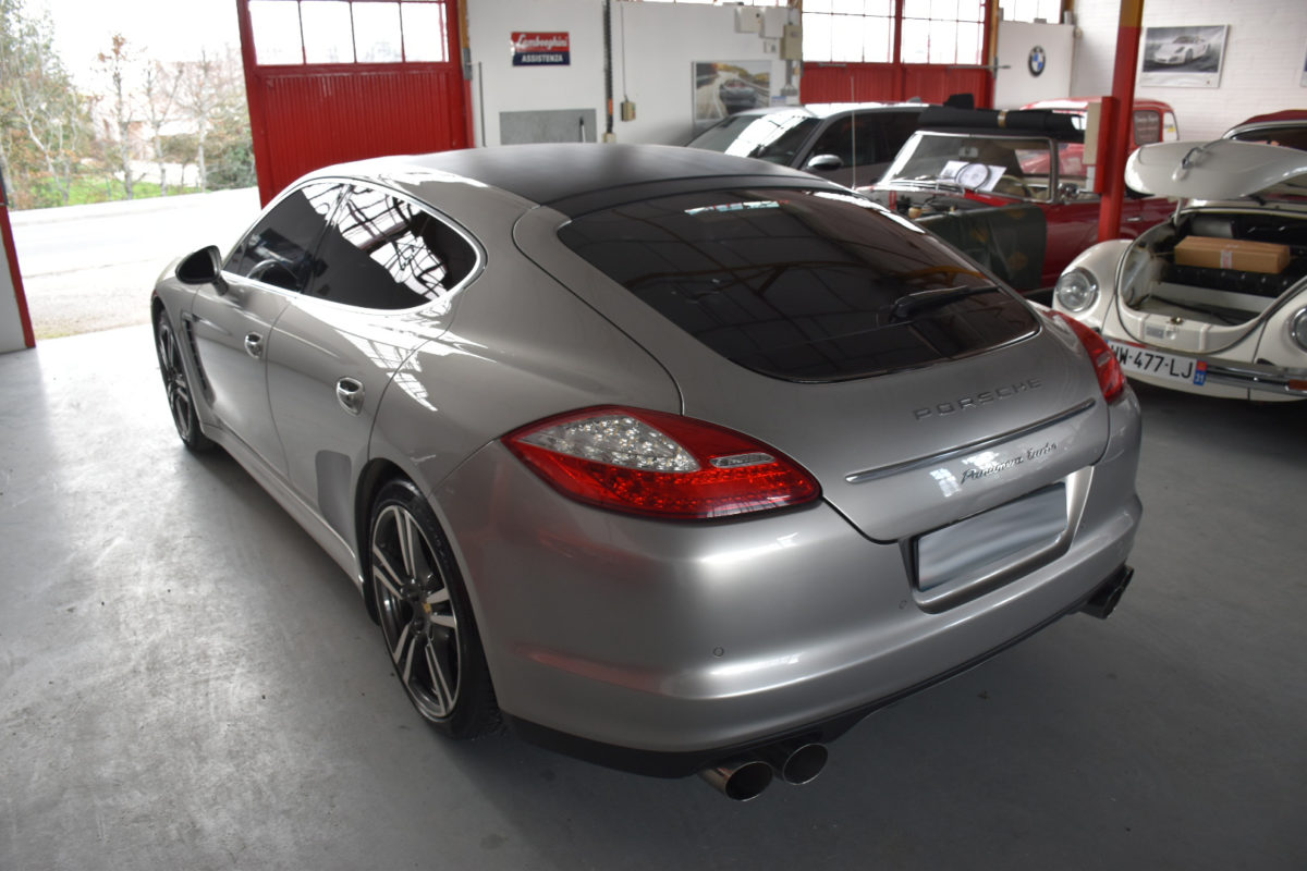 Porsche Panamera Turbo 500 CV Carbone Covering Wrapping Black carbon Customisation
