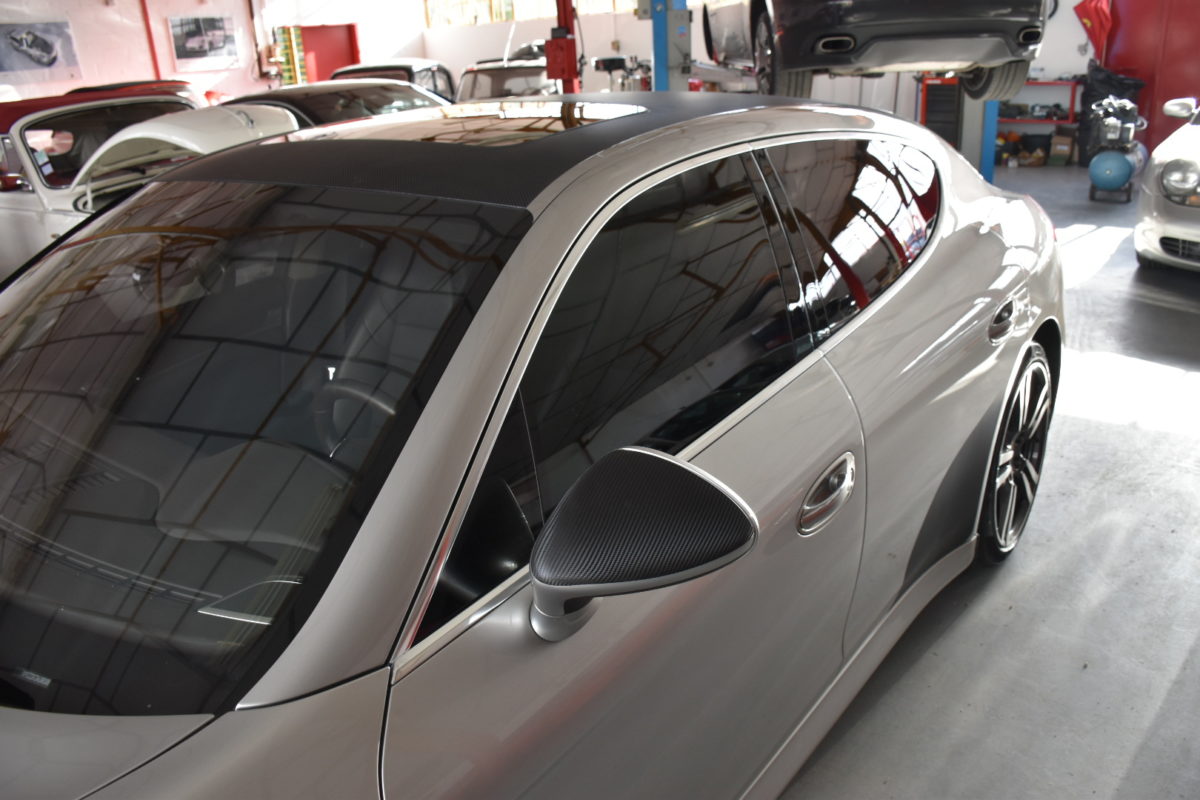 Porsche Panamera Turbo 500 CV Carbone Covering Wrapping Black carbon Customisation