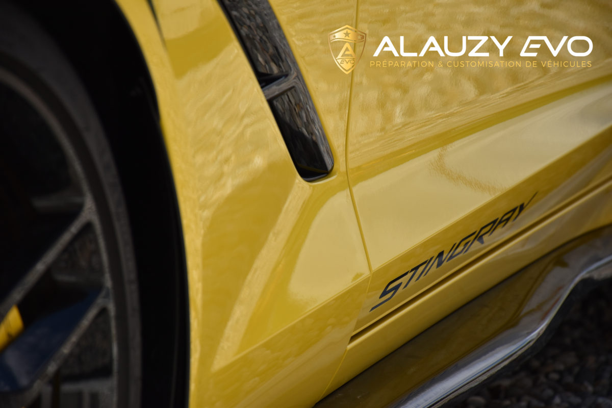 CORVETTE STINGRAY C7 COVERING FILM DE PROTECTION ALAUZY EVO TOULOUSE WRAPPING PERSONNALISATION