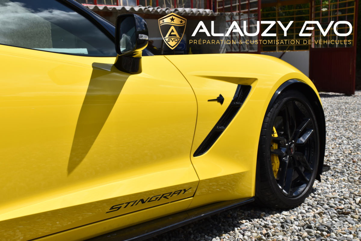 CORVETTE STINGRAY C7 COVERING FILM DE PROTECTION ALAUZY EVO TOULOUSE WRAPPING PERSONNALISATION