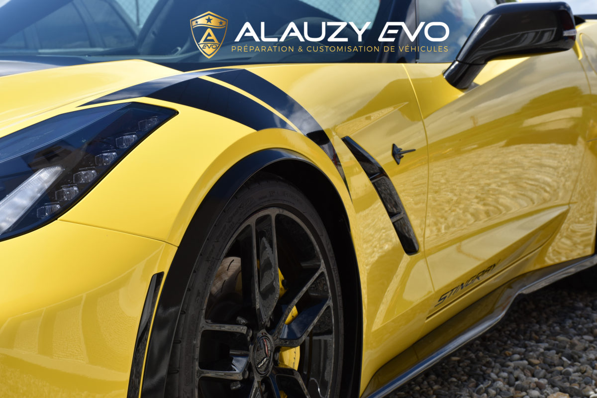 CORVETTE STINGRAY C7 COVERING FILM DE PROTECTION ALAUZY EVO TOULOUSE WRAPPING PERSONNALISATION