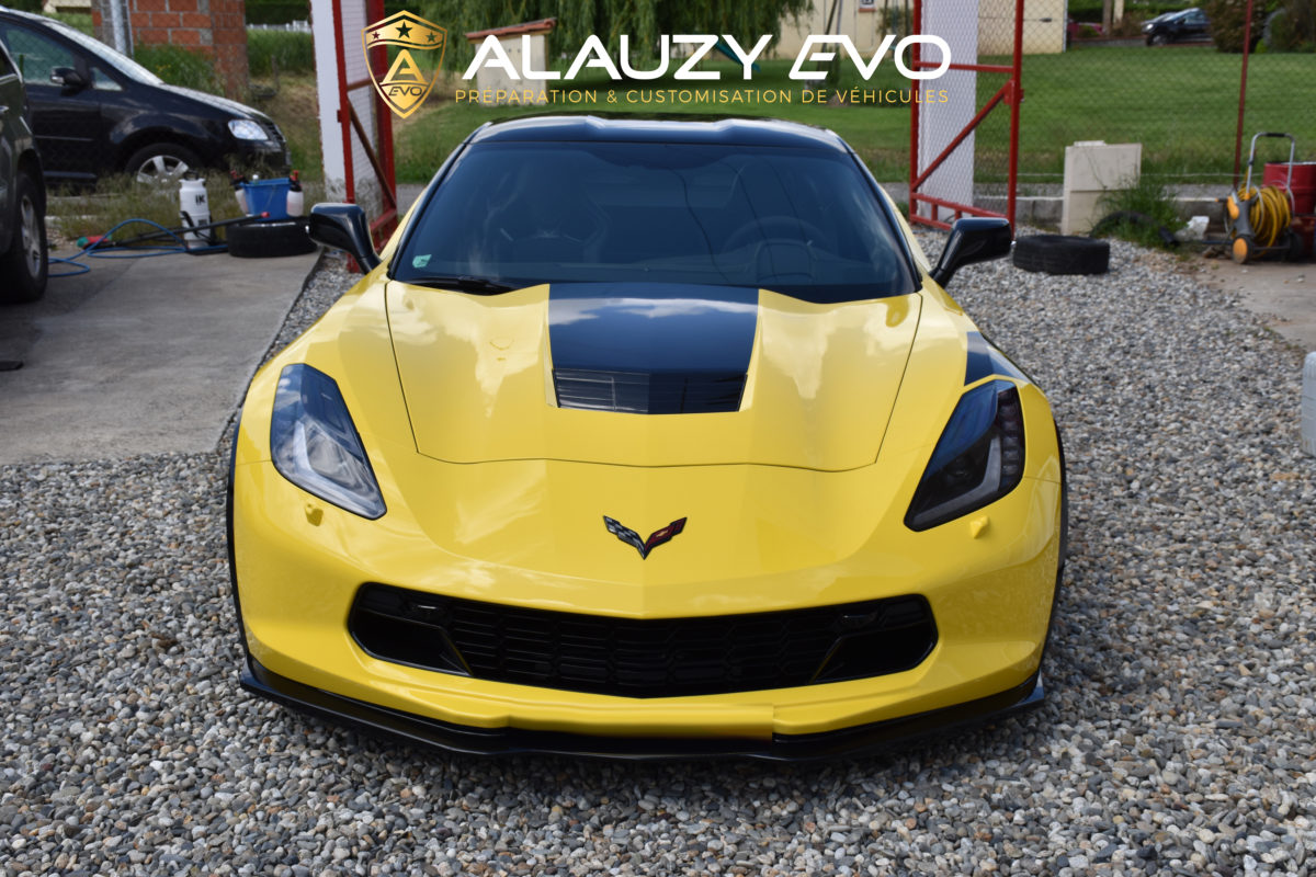 CORVETTE STINGRAY C7 COVERING FILM DE PROTECTION ALAUZY EVO TOULOUSE WRAPPING PERSONNALISATION