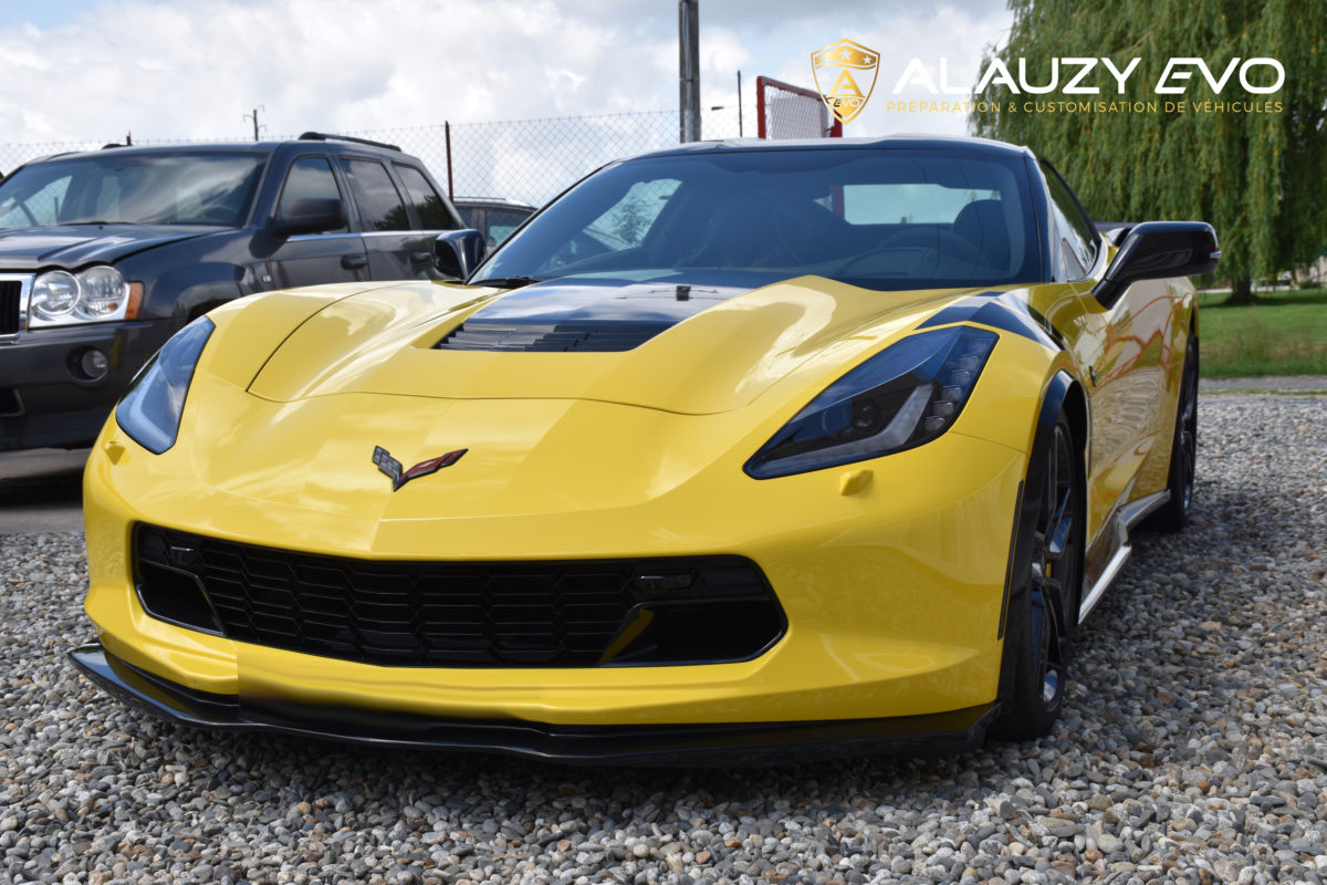 CORVETTE STINGRAY C7 COVERING FILM DE PROTECTION ALAUZY EVO TOULOUSE WRAPPING PERSONNALISATION