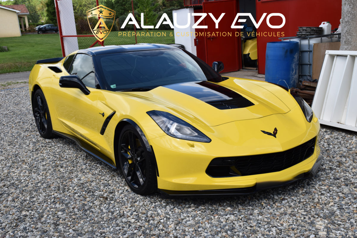 CORVETTE STINGRAY C7 COVERING FILM DE PROTECTION ALAUZY EVO TOULOUSE WRAPPING PERSONNALISATION