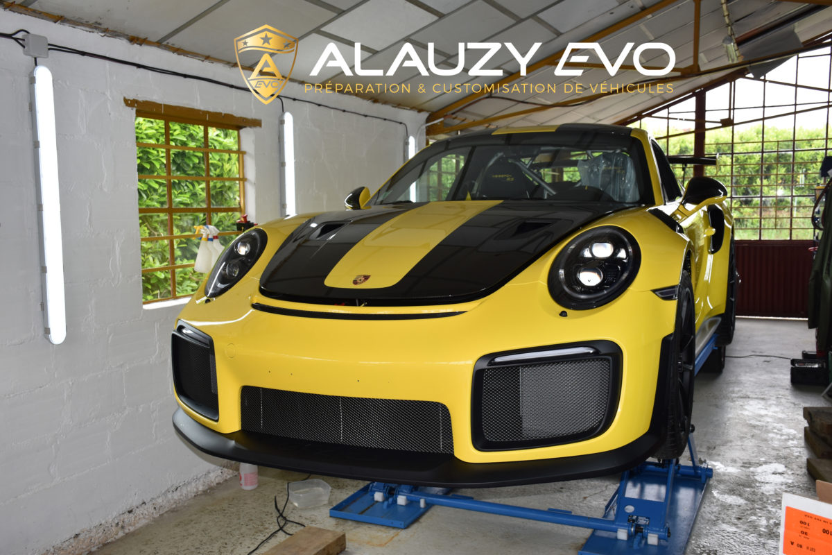 Porsche GT2RS ALAUZY EVO TOULOUSE Covering Film de protection Céramique