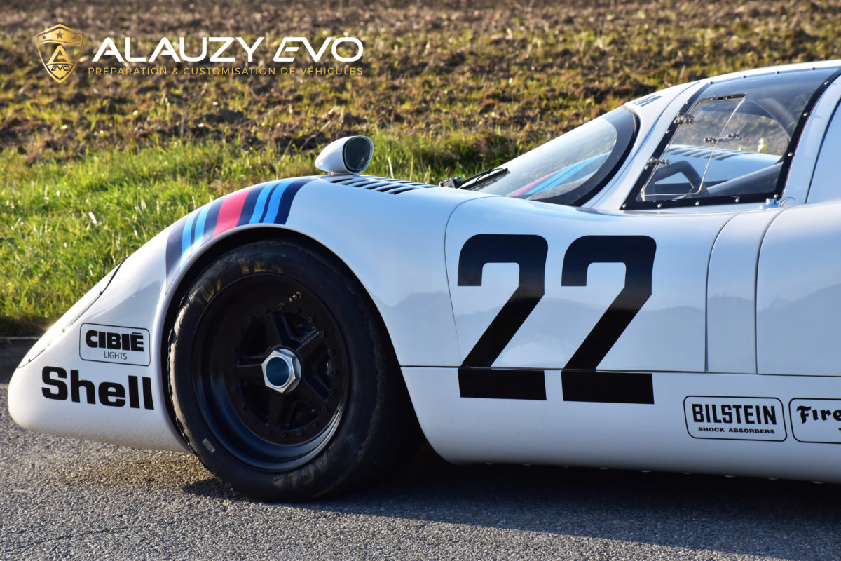 PORSCHE 917 RACING MARTINI ALAUZY EVO PERSONNALISATION COVERING TOTAL